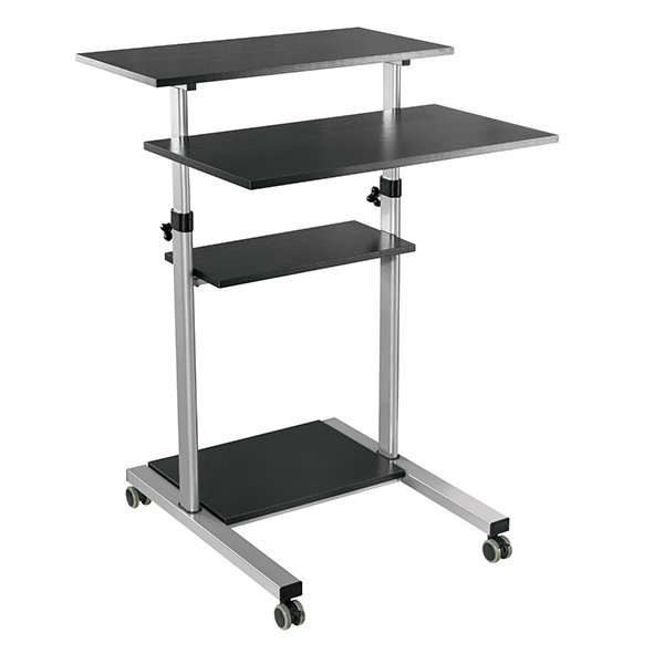 Free Standing Height Adjustable Multi-Purpose Mobile Workstation Ergonomic  Mount